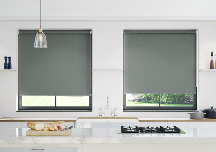 Orion (Blackout), Warm Grey - Twist&Fit Roller Blind - Image 3